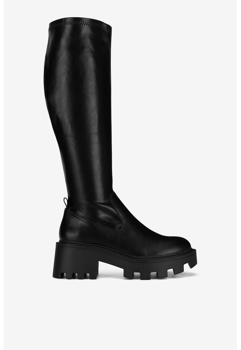 Cizme dama 5905588881254 - Sintetic - Negru - Negru