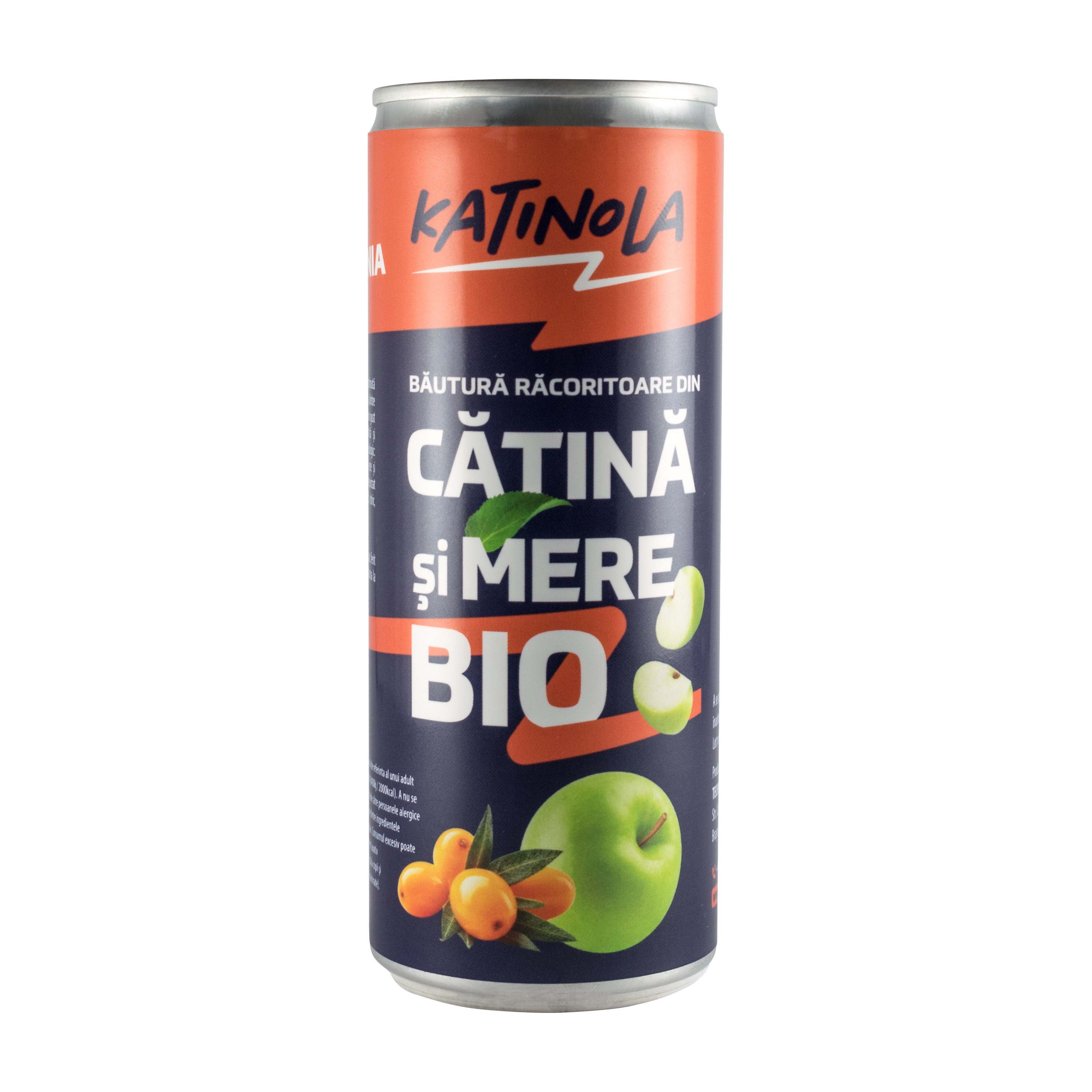 Oferte la Băutură răcoritoare carbogazoasă bio din catina și mere 250ml. Katinola