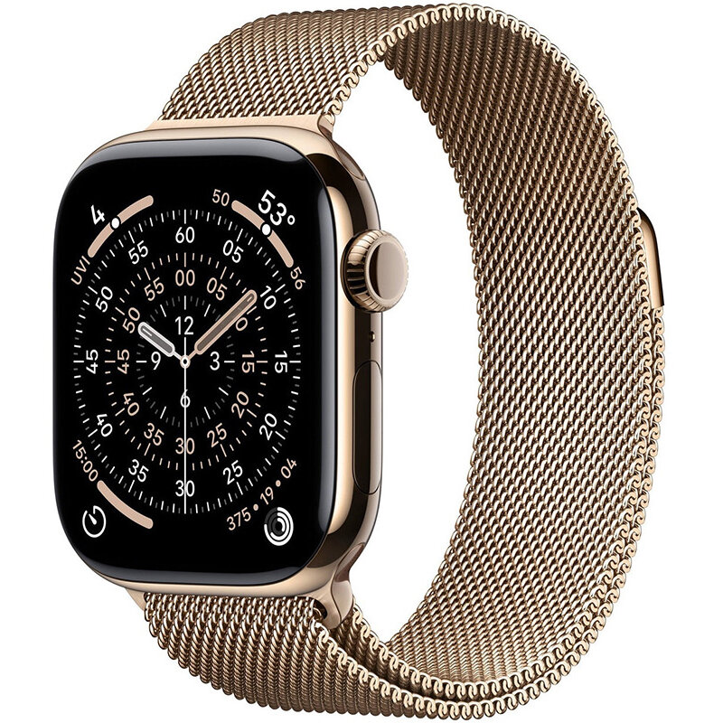 Oferte la Smartwatch Watch S11 Cellular 42mm Gold Titanium Case Gold Milanese Loop