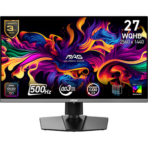 Monitor MAG  9S6-3CD79A-032 272QP QD-OLED X50  26.5inch  WQHD  2560x1440  HDMI  DisplayPort  500Hz  0.03ms     Negru