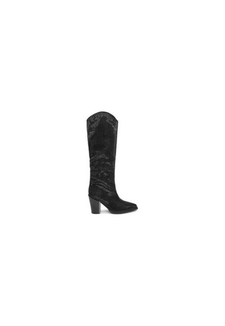 Oferte la Cizme dama  304523656 - Textil - Negru - Negru