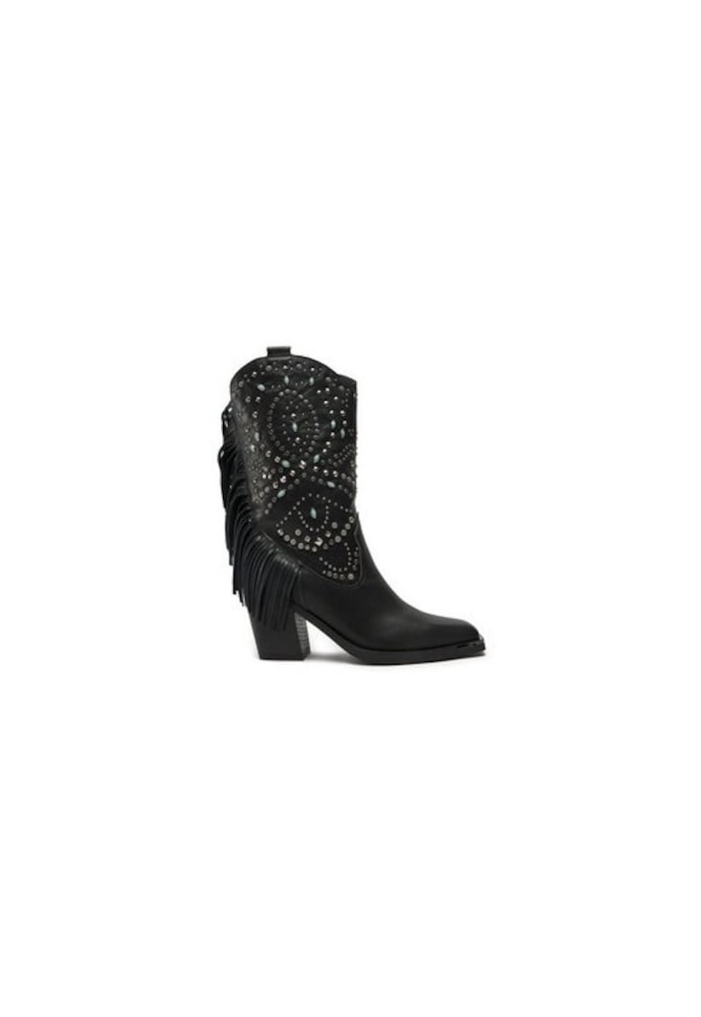 Oferte la Ghete dama  304523632 - Piele naturala - Negru - Negru