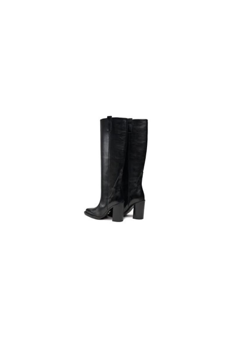 Oferte la Cizme dama  303221591 - Piele naturala - Negru - Negru
