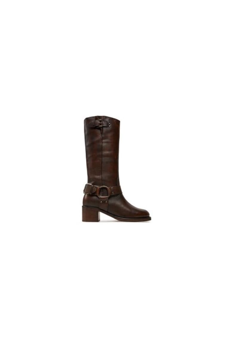 Oferte la Cizme dama  303221829 - Piele naturala - Maro - Maro