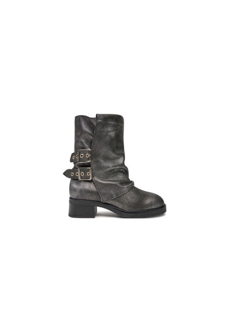 Oferte la Ghete dama  304364976 - Piele naturala - Argintiu - Argintiu