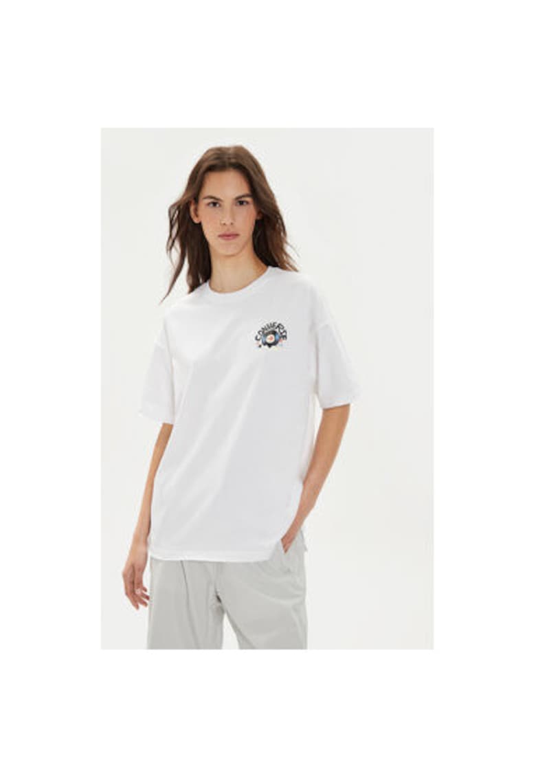Tricou dama -  304113307 - Bumbac - Alb - Alb