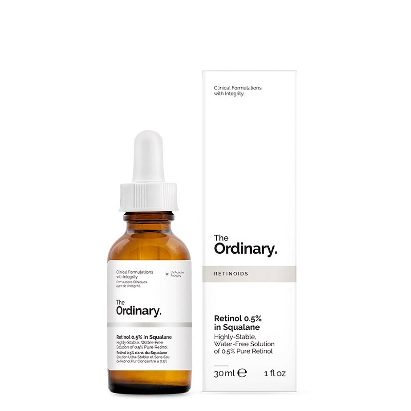 Oferte la The Ordinary Retinol 0.5% in Squalane (Concentratie: Serum, Gramaj: 30 ml)