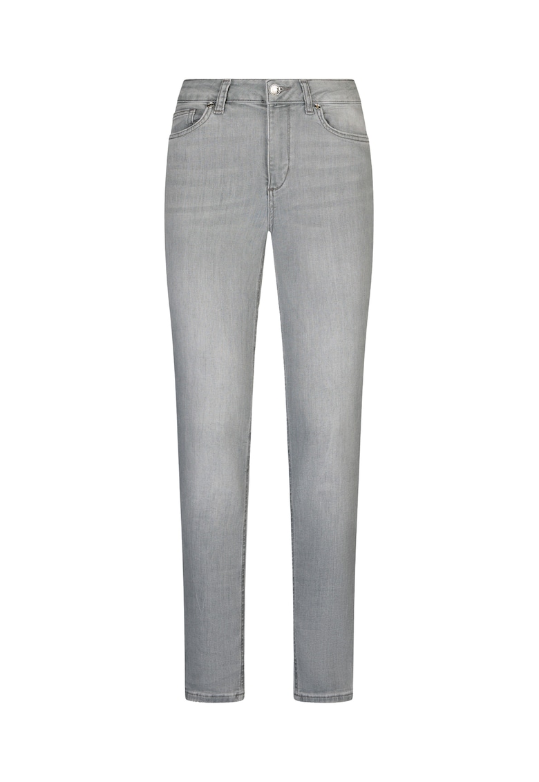 Blugi skinny cu talie inalta - Gri deschis
