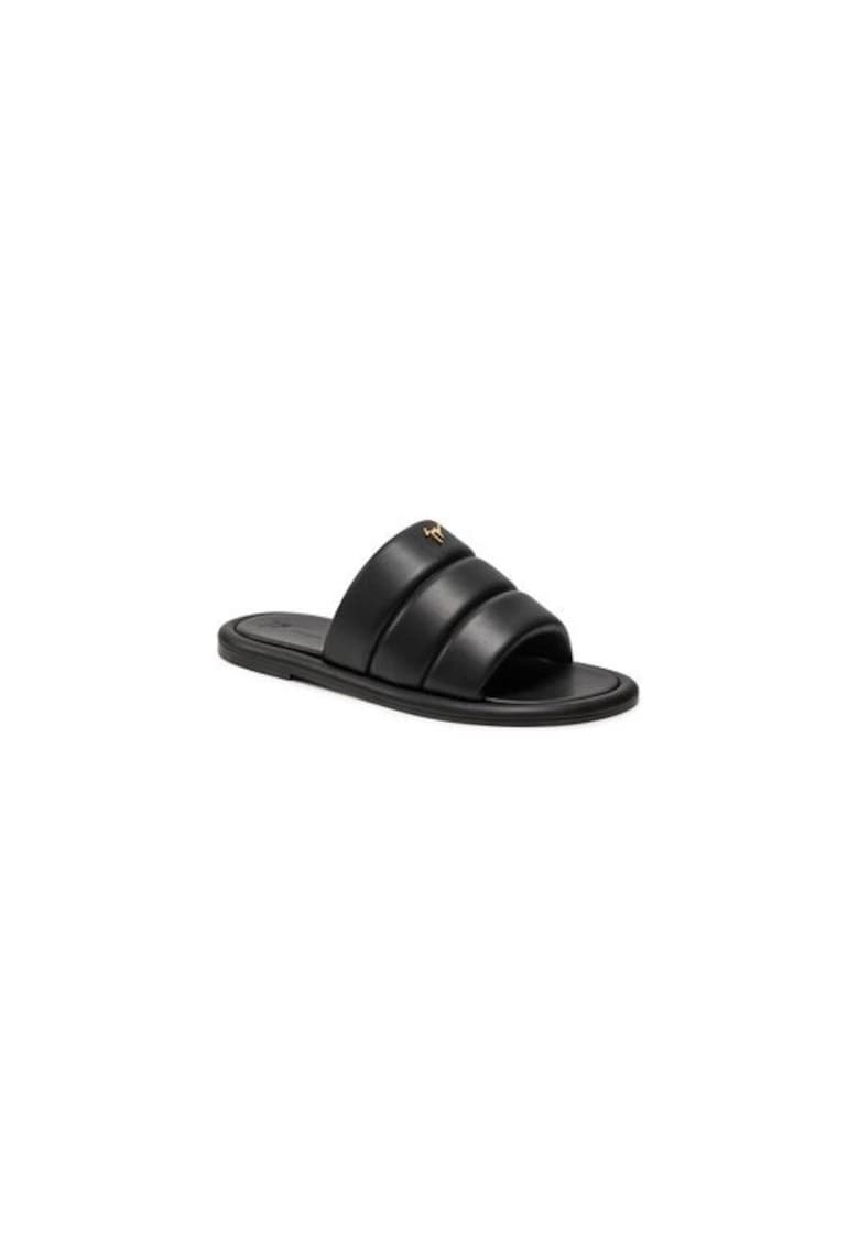 Oferte la Papuci barbati  303642358 - Piele ecologica - Negru - Negru