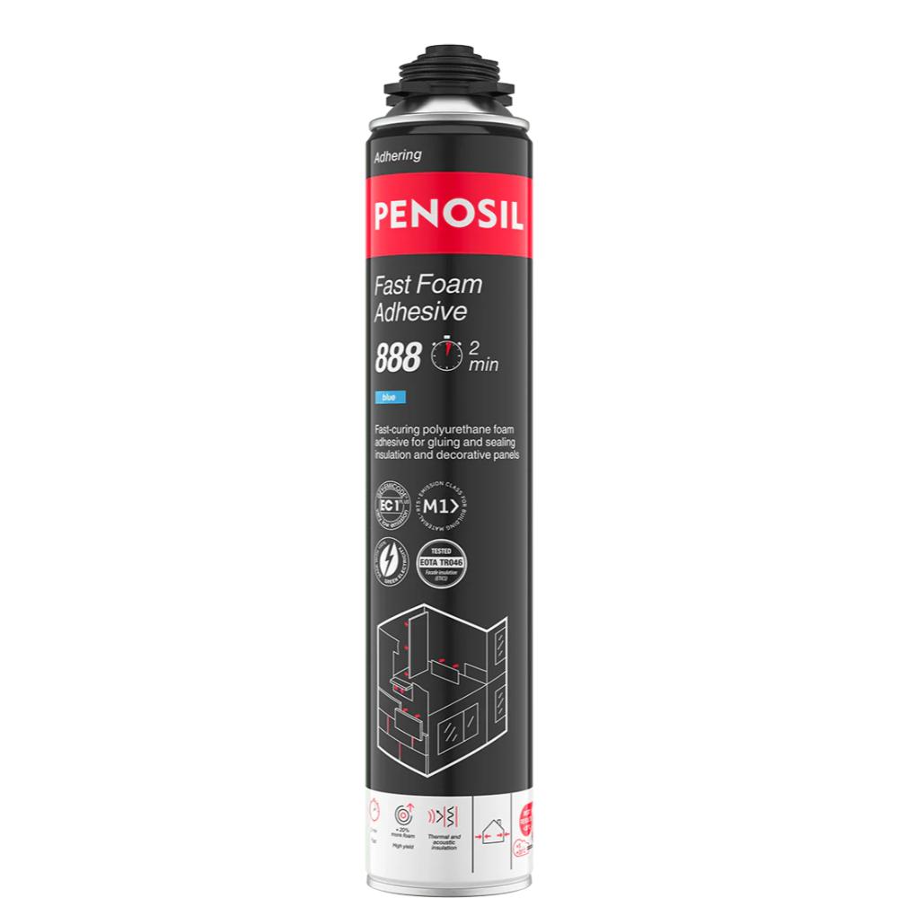 Spuma poliuretanica pentru montaj, aplicare cu pistol, Penosil Fast Foam Adhesive 888, 750 ml
