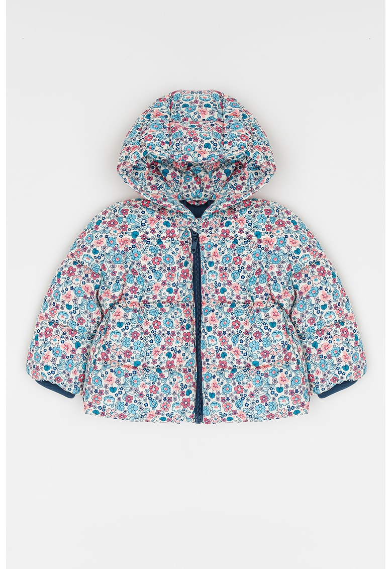 Geaca matlasata cu gluga - Multicolor