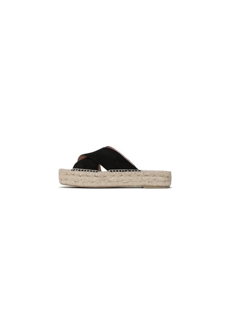 Oferte la Espadrile dama  302778249 - Piele naturala - Negru - Negru