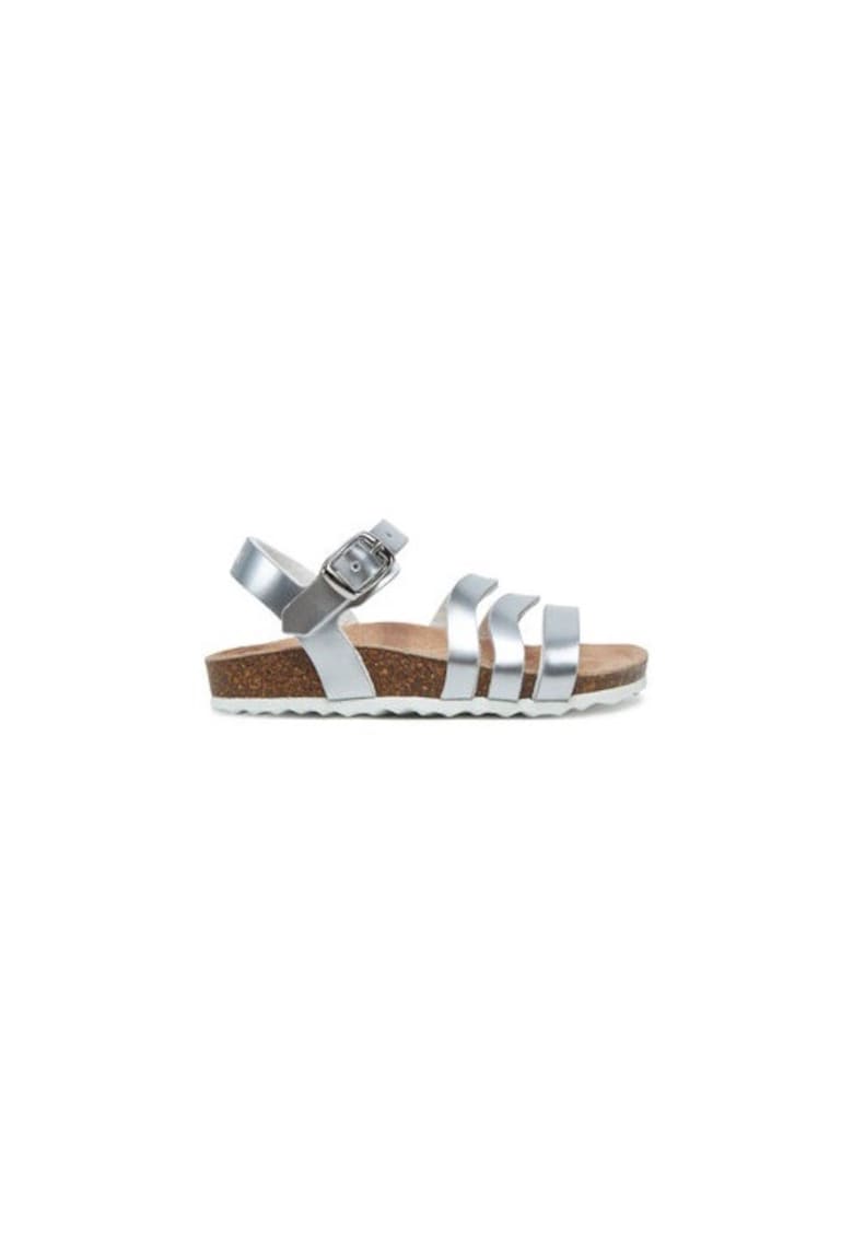 Oferte la Sandale fete  304461682 - Piele ecologica - Argintiu - Argintiu