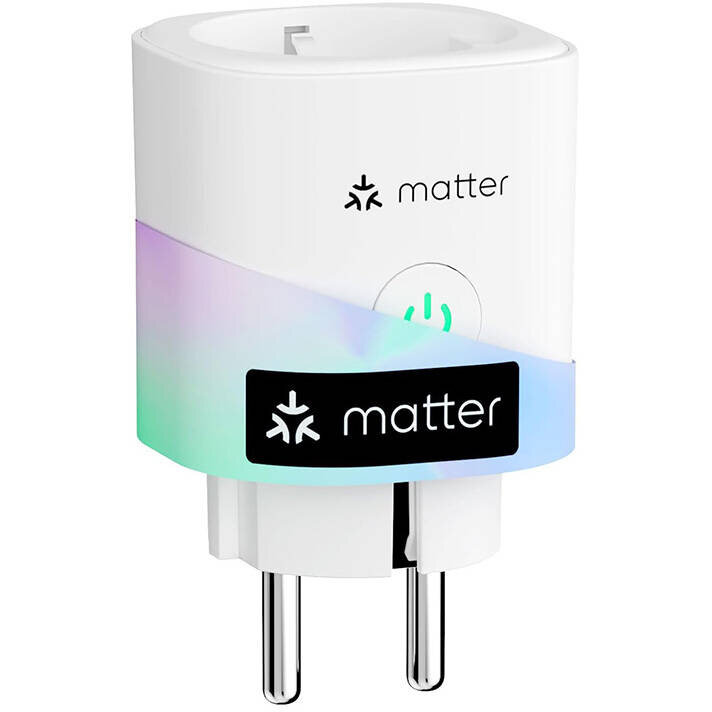MSS315MA-EU, Monitorizarea energiei, Matter, 16A, Compatibila Apple HomeKit, Alb