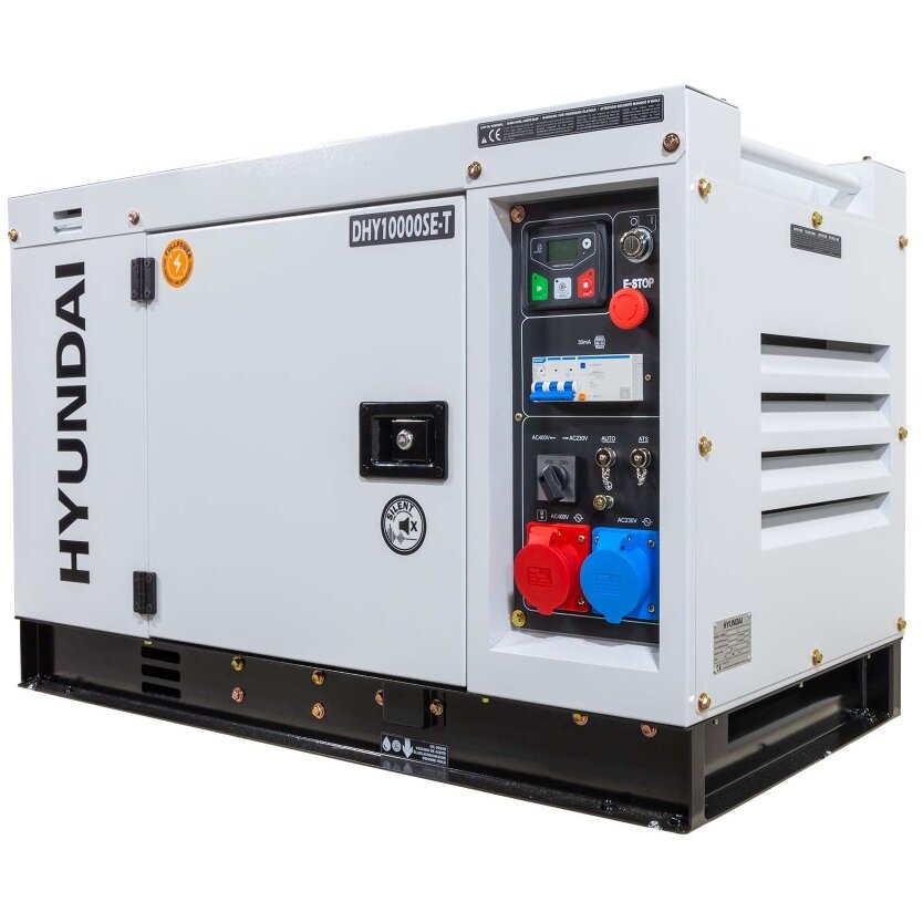 Generator de Curent Trifazat DHY-10000SE-T cu Motor Diesel 4 Timpi 14.4CP Putere 7.2kW