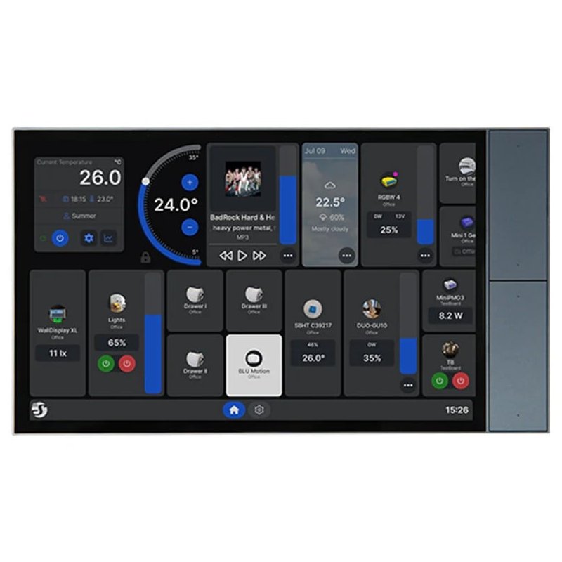 Oferte la Shelly Wall Display XL Negru Panou tactil smart 10.1 pentru control central al casei 3800238073008