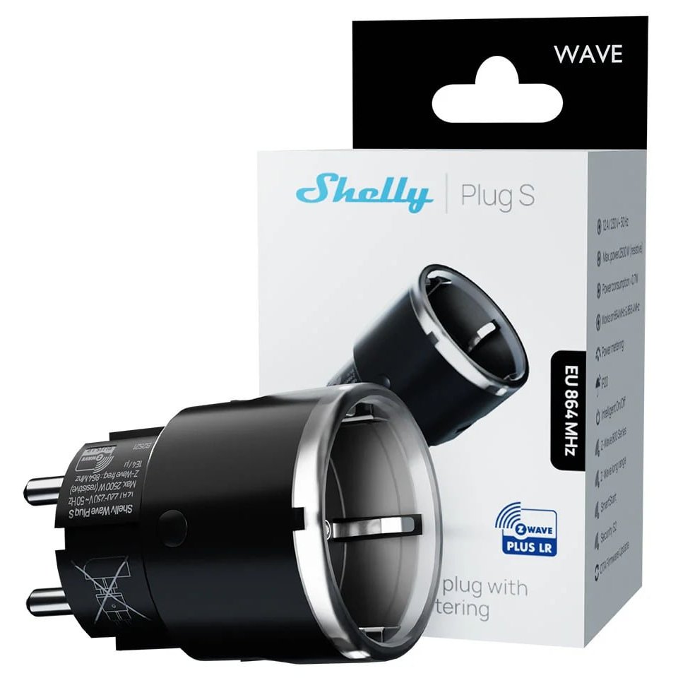 Oferte la Shelly Wave Plug S Black LR Priza inteligenta Z-Wave Long Range cu masurare consum 3800238071776