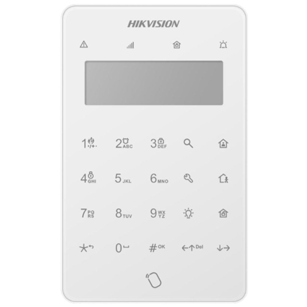 Oferte la Tastatura cablata Hikvision DS-PK501LTM-HWE pentru centralele AX Hybrid PRO