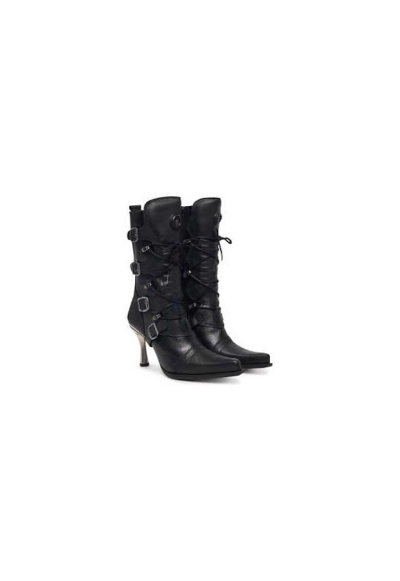 Oferte la Ghete dama  Piele naturala - Negru