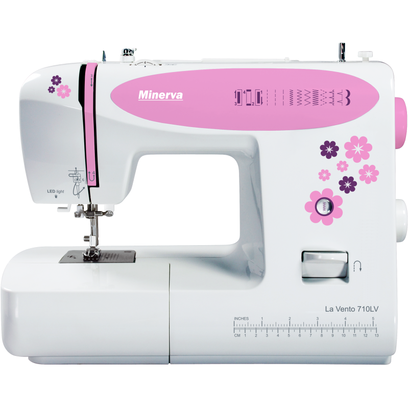 Oferte la Masina de cusut LV710 10 Programe 850 Imp/Min 70W Alb/Roz