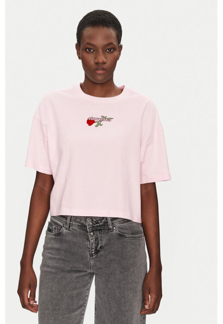 Tricou dama -  304829789 - Bumbac - Roz - Roz