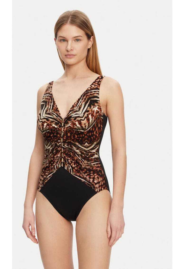 Oferte la Costum de baie dama -  305152725 - Nylon/Elastan - Maro - Maro