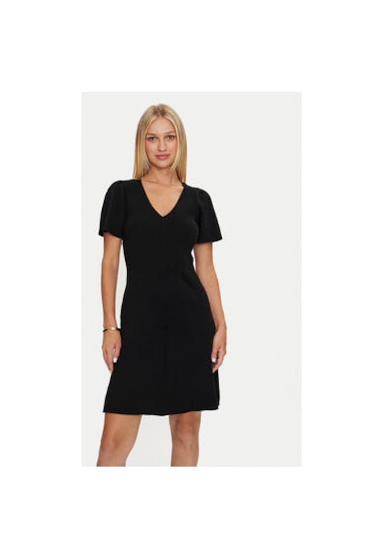 Oferte la Rochie dama -  304218774 - Bumbac/Poliester - Negru - Negru