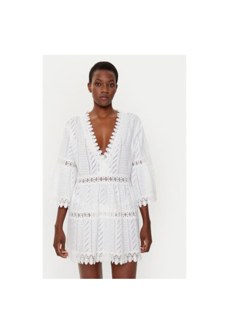 Oferte la Rochie dama -  305150769 - Bumbac - Alb - Alb