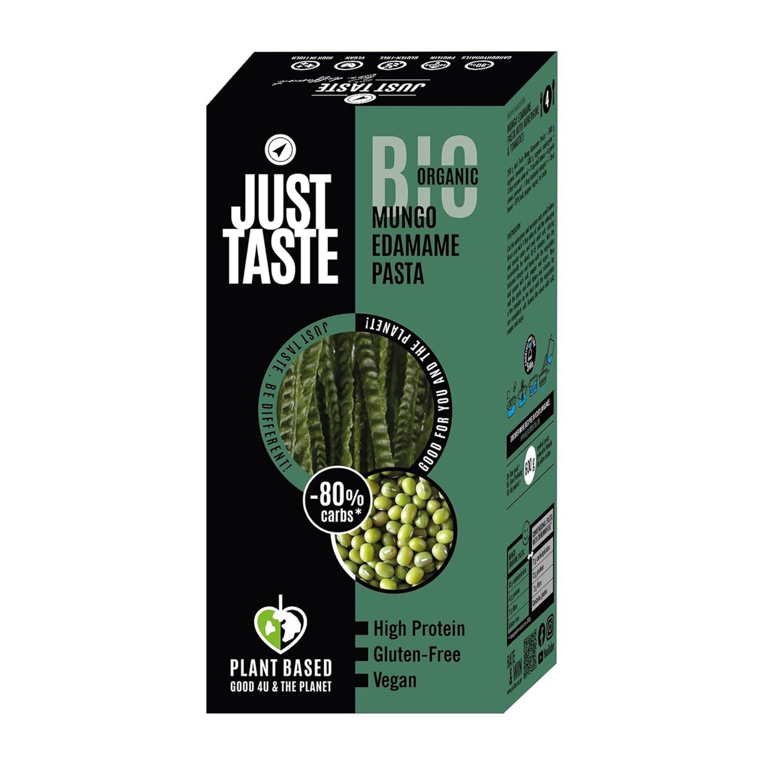 Oferte la Paste bio din fasole mung și edamame, 250g Just Taste