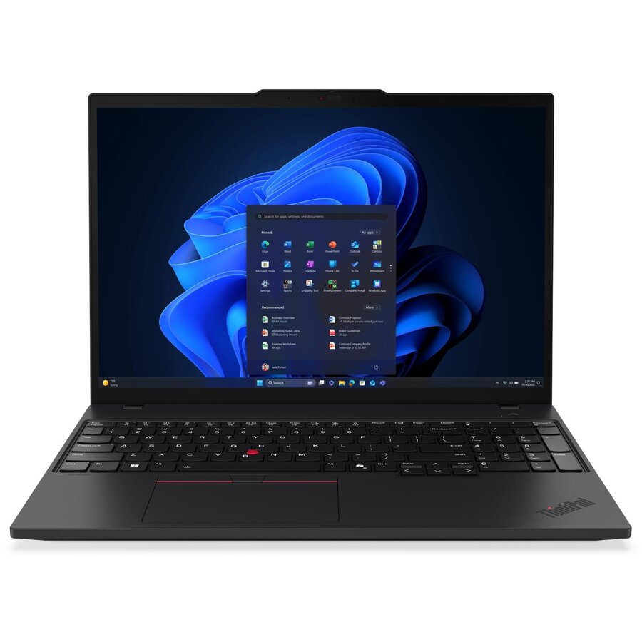 Laptop Thinkpad T16 G4 WUXGA Intel Core Ultra 7 255H 32GB 512GB SSD Windows 11 Pro Black