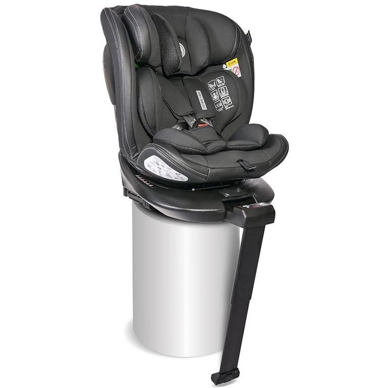 Scaun Auto Copii Estate i-Size Isofix Baza Rotativa Picior de Sprijin 0 Luni-12 Ani 40-150CM Negru