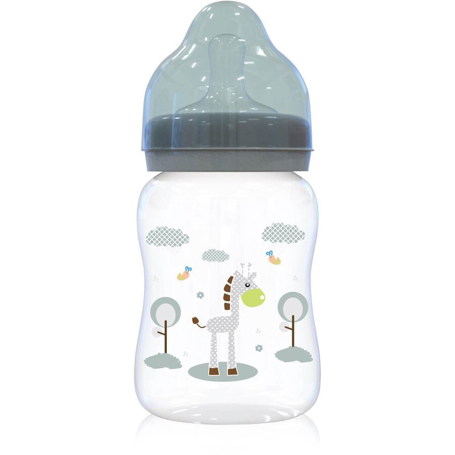 Oferte la Biberon cu Gat Larg 250 ml Animalute Green