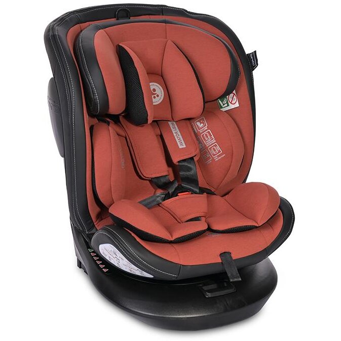 Scaun Auto Copii Aviator i-Size isofix cu Baza Rotativa 360 Grade 0 Luni - 12 Ani 40-150CM Maxim 36KG Ginger
