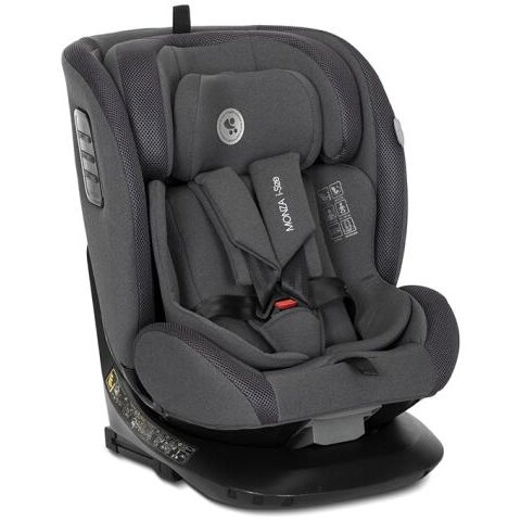 Scaun Auto Copii Monza i-Size Isofix Rotativ Anti Rebound Bar 40-150CM Maxim 36KG Gri
