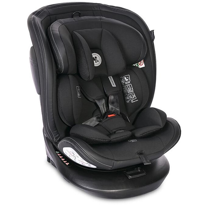 Scaun Auto Copii Aviator i-Size isofix cu Baza Rotativa 360 Grade 0 Luni - 12 Ani 40-150CM Maxim 36KG Negru Jasper