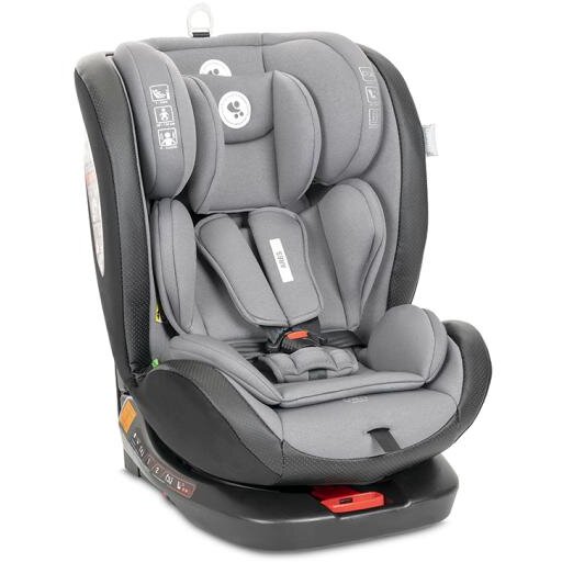 Scaun Auto Copii Ares i-Size Isofix Anti Rebound Bar Rotativ 40-150CM 0 Luni - 12 Ani Maxim 36KG Gri