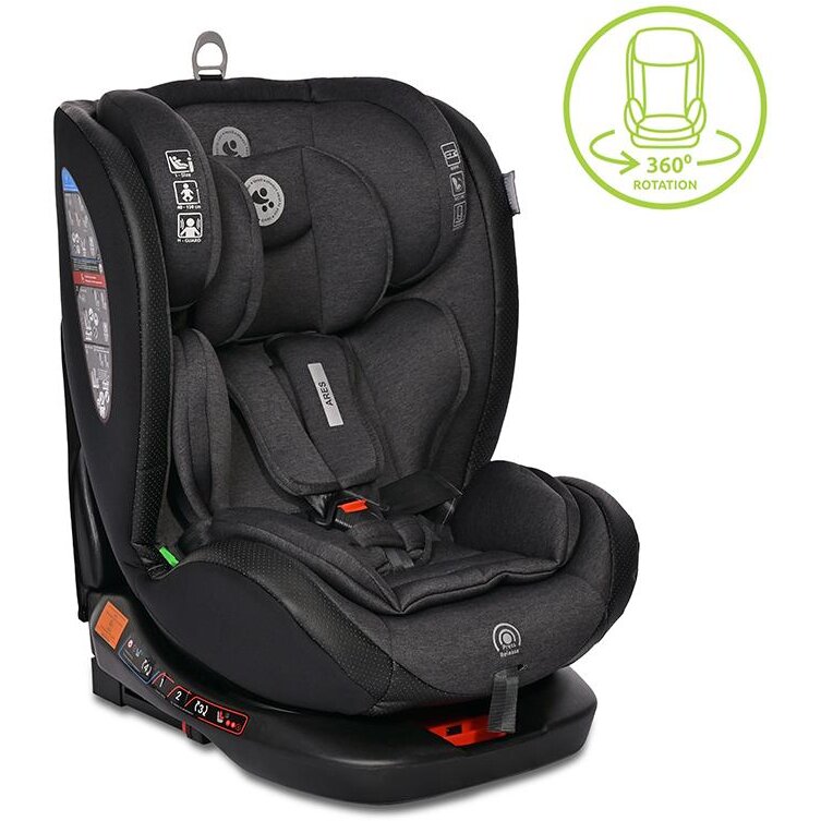 Oferte la Scaun Auto Copii Ares Isofix i-Size Rotativ 360 Grade 40-150CM 0 Luni - 12 Ani Negru Jasper