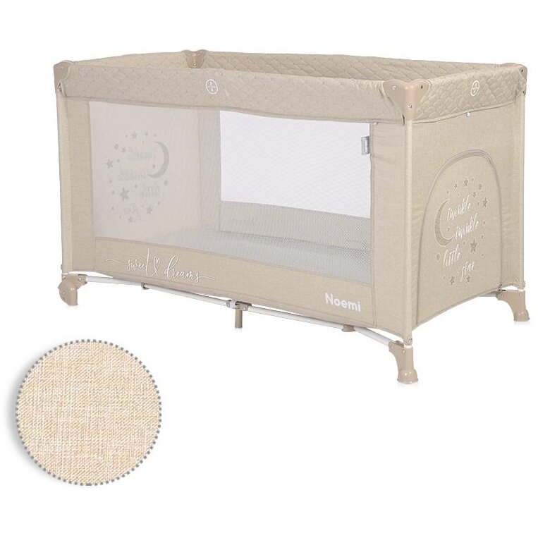 Oferte la Pat Copii Pliabil Noemi 1 Nivel Fog Beige Star
