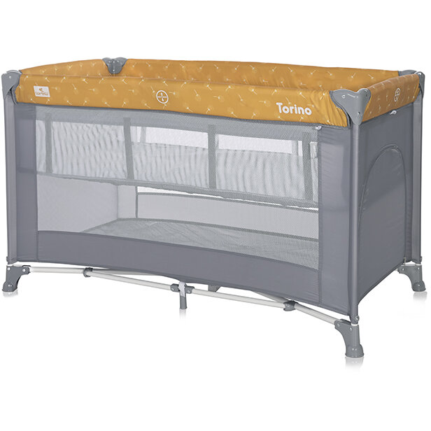 Oferte la Pat Copii Pliabil Torino 2 Nivele Lemon Curry Floral