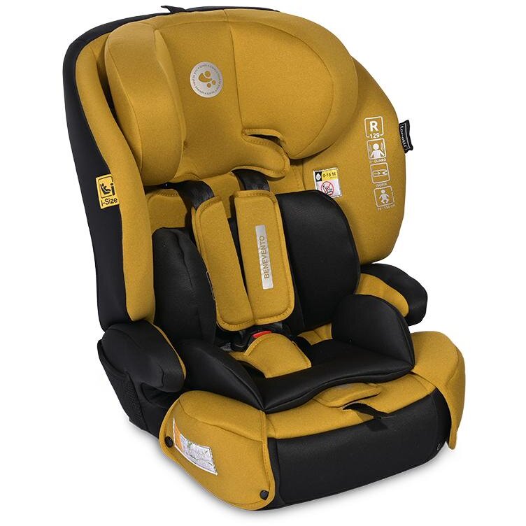 Oferte la Scaun Auto Copii Benevento Isofix i-Size 15 Luni-12 Ani 76-150CM Galben/Negru