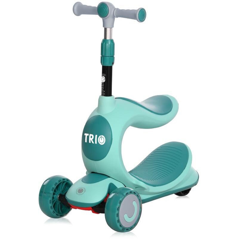 Oferte la Trotineta Copii Trio 3 Ani+ Roti cu Lumini LED Verde