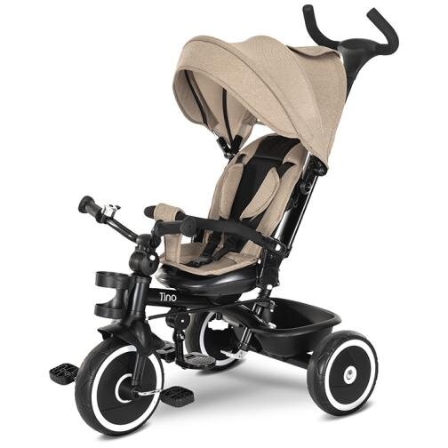 Oferte la Tricicleta Copii Tino Scaun Rotativ 360 Grade 1-5 Ani Max 25KG Bej