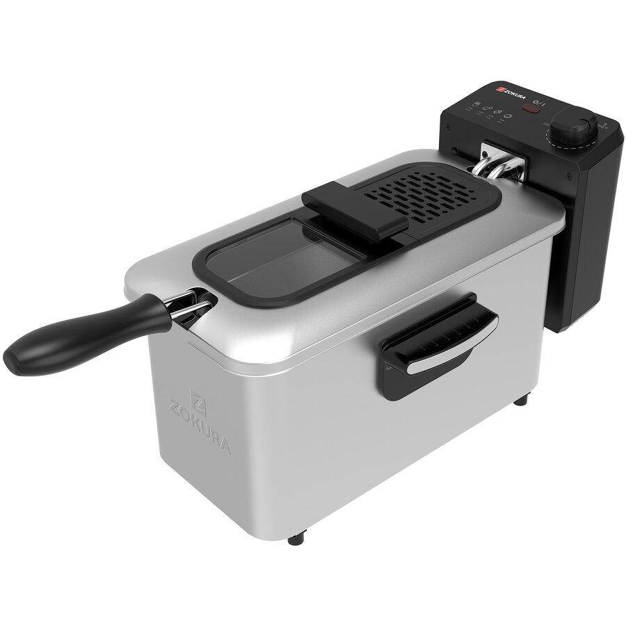 Oferte la Friteuza cu Filtru de Ulei 3L 2000W Argintiu
