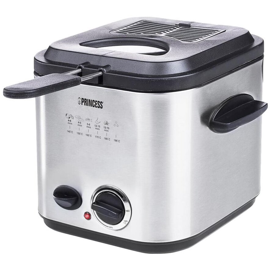 Oferte la Mini-Friteuza si Fondue 1.2L 840W Argintiu-Negru