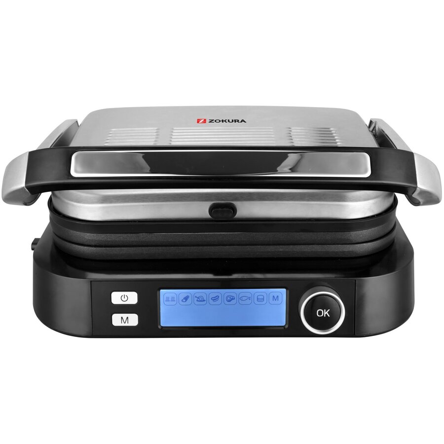 Gratar Electric Smart 2100W 7 Programe Negru-Argintiu