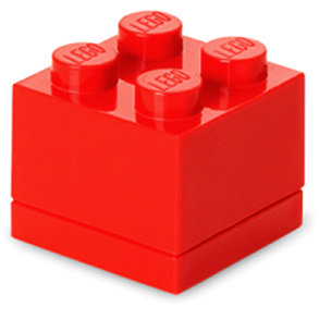 Oferte la Mini cutie depozitare LEGO 2x2 rosu (40111730)