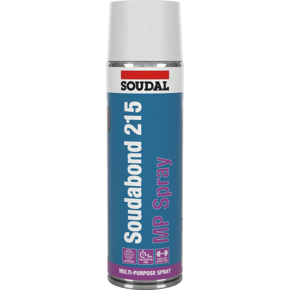 Oferte la Adeziv de contact suprafete multiple Soudal Soudabond 215 MP Spray, interior/exterior, transparent, 500 ml