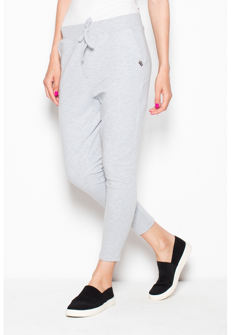 Oferte la Pantaloni dama  VT048 - gri - bumbac/elastan - model confortabil