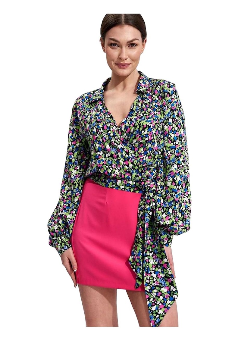 Fusta mini - Poliester - Roz