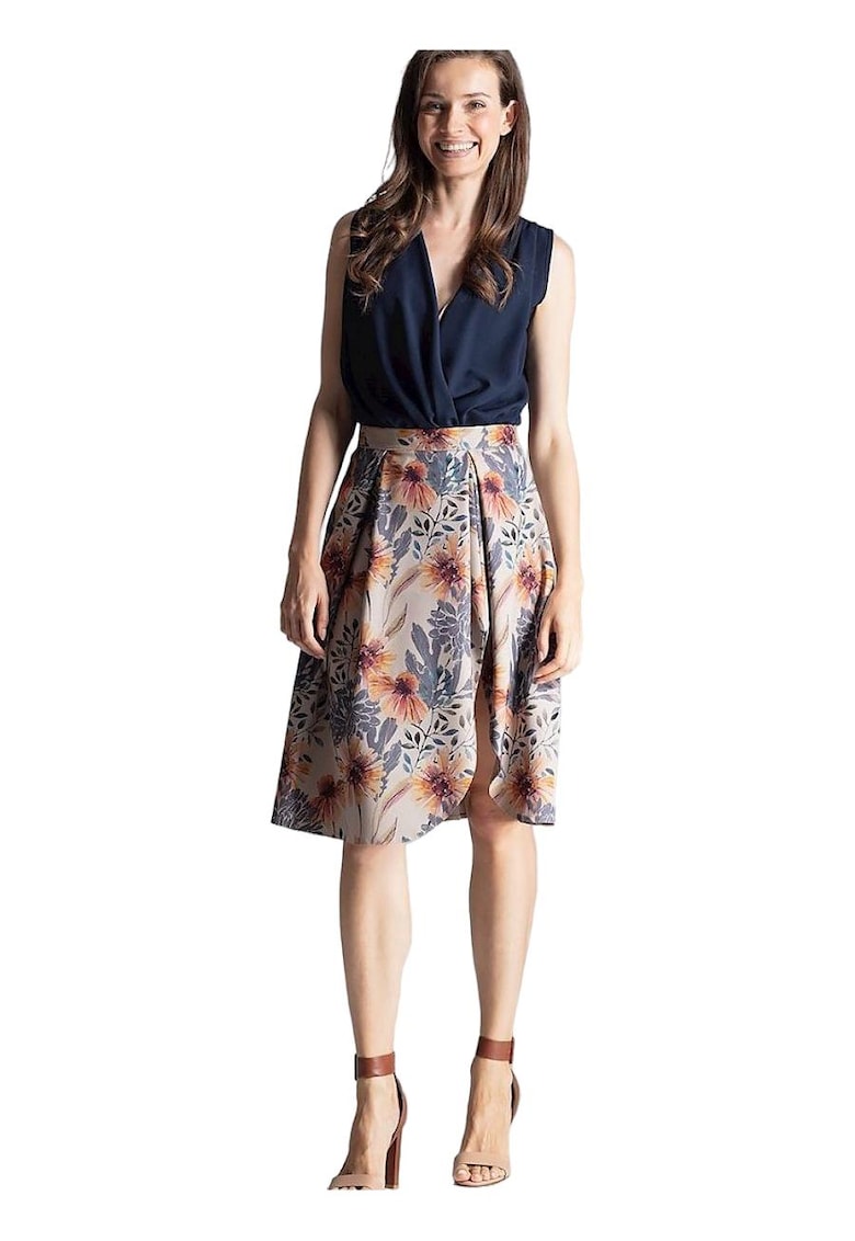 Fusta design elegant - multicolor - poliester